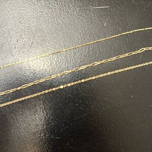 Three chains that can be attached for permanent bracelets